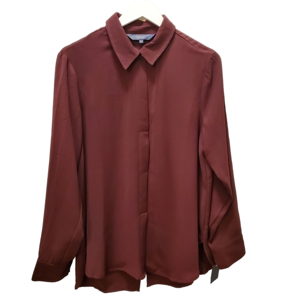 RACHEL Rachel Roy Button-Down Long Sleeve Shirt. Size L - Picture 1 of 10